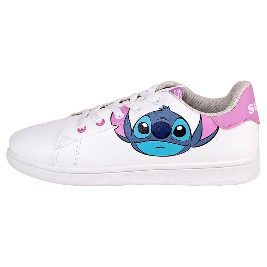 Amazon.com | Disney Unisex Stitch Trainers, White, 1.5